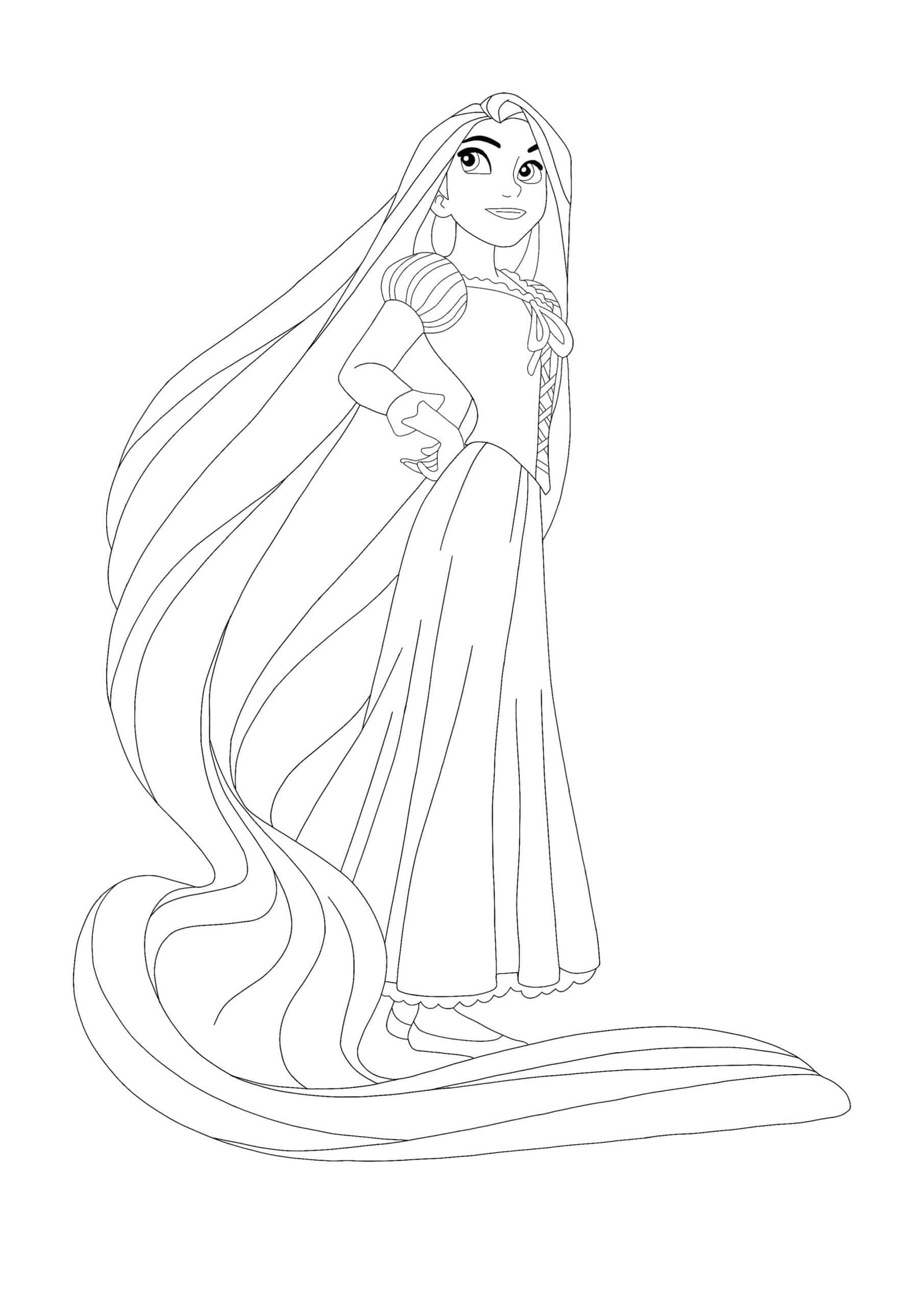 Disney princess rapunzel coloring pages