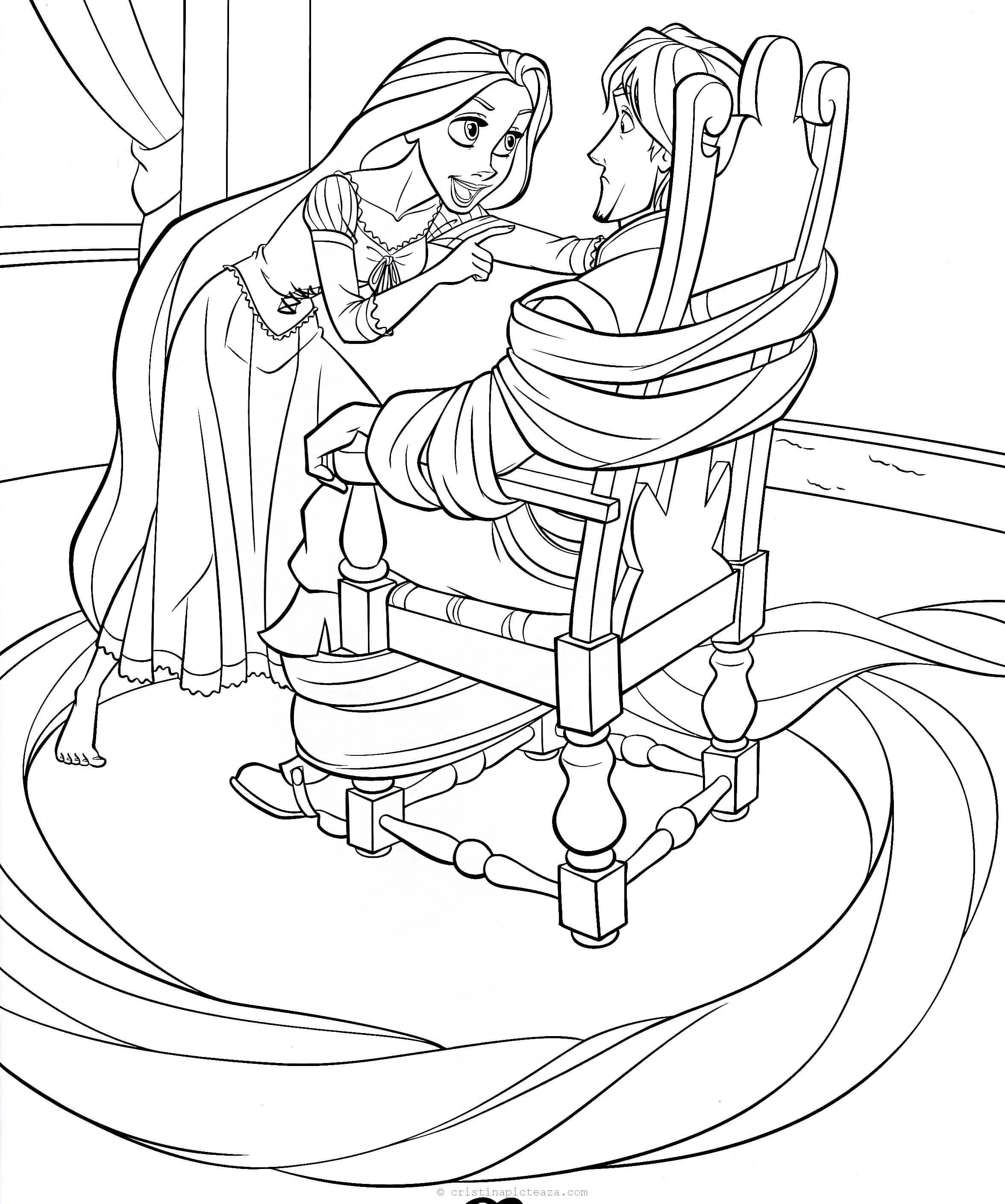 Tangled coloring pages â rapunzel coloring sheets