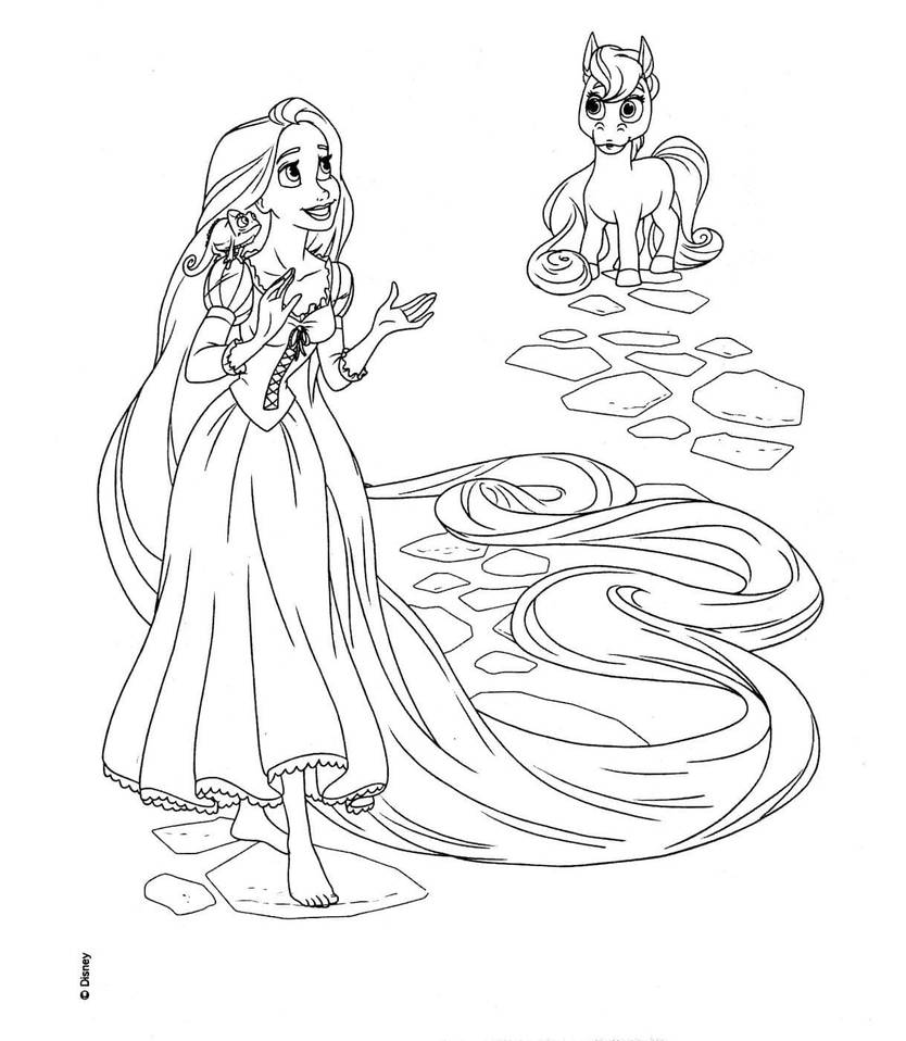 Tangled coloring pages by coloringpageswk on