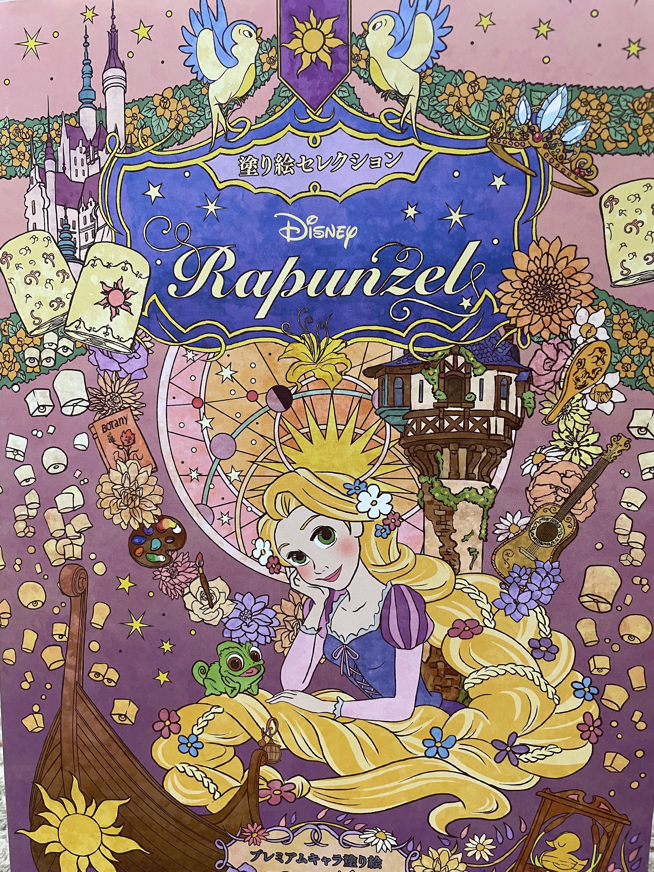 Disney tangled rapunzel coloring book japanese coloring book