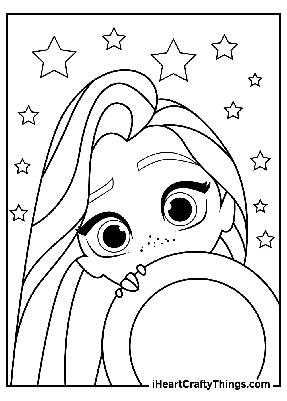 Rapunzel coloring pages free printables