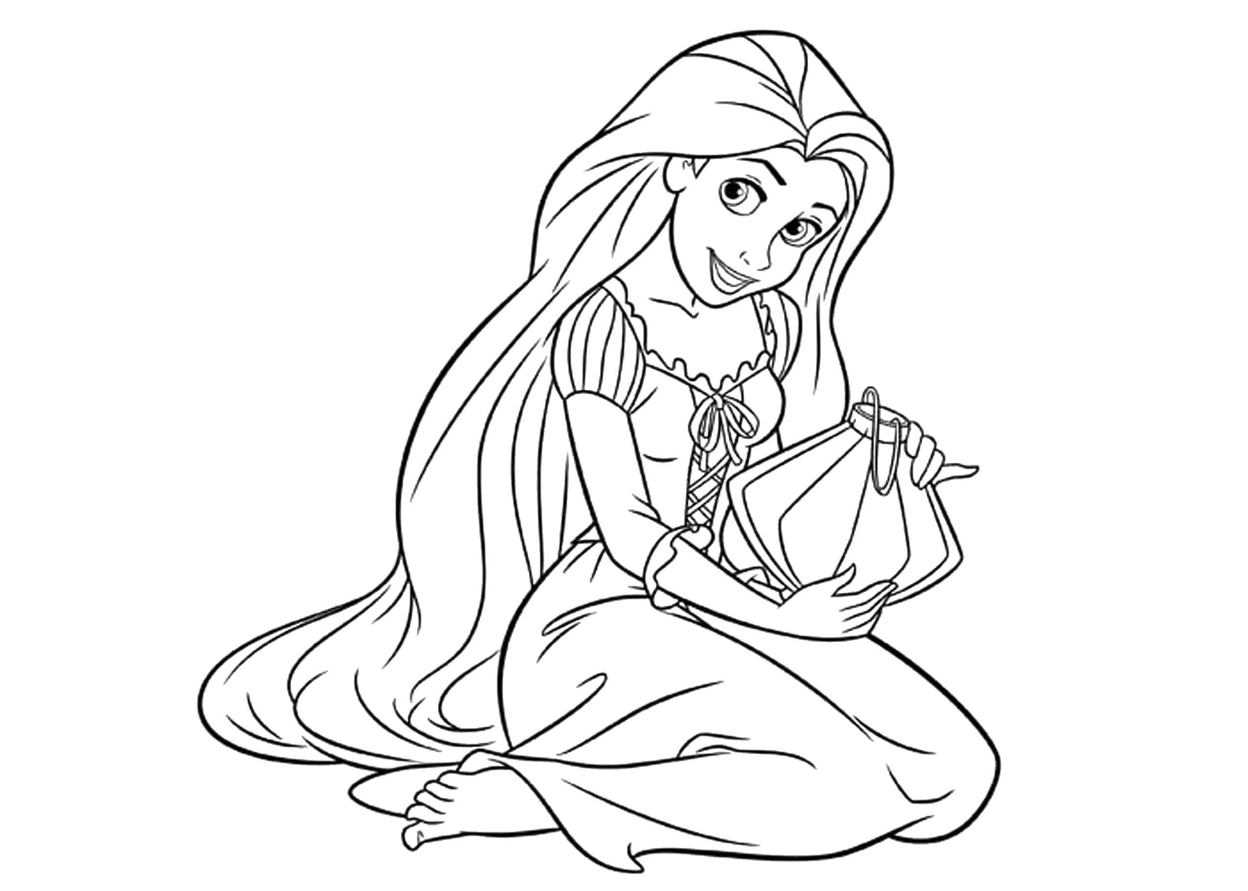 Online coloring pages coloring coloring rapunzel disney coloring pages