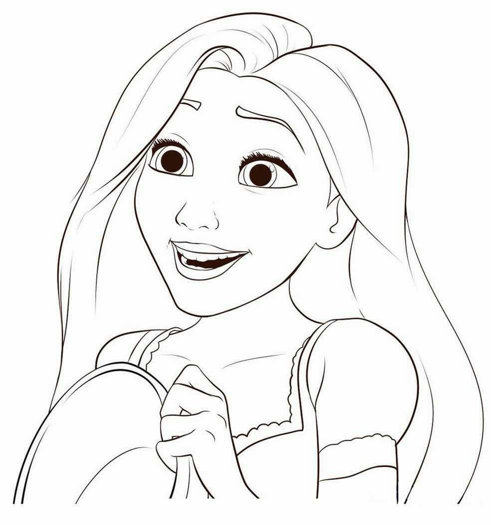 Rapunzel coloring pages