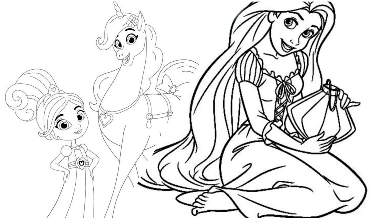 Princess nella rapunzel fro tangled drawing ðïð colouring ðâ in drawing ððï