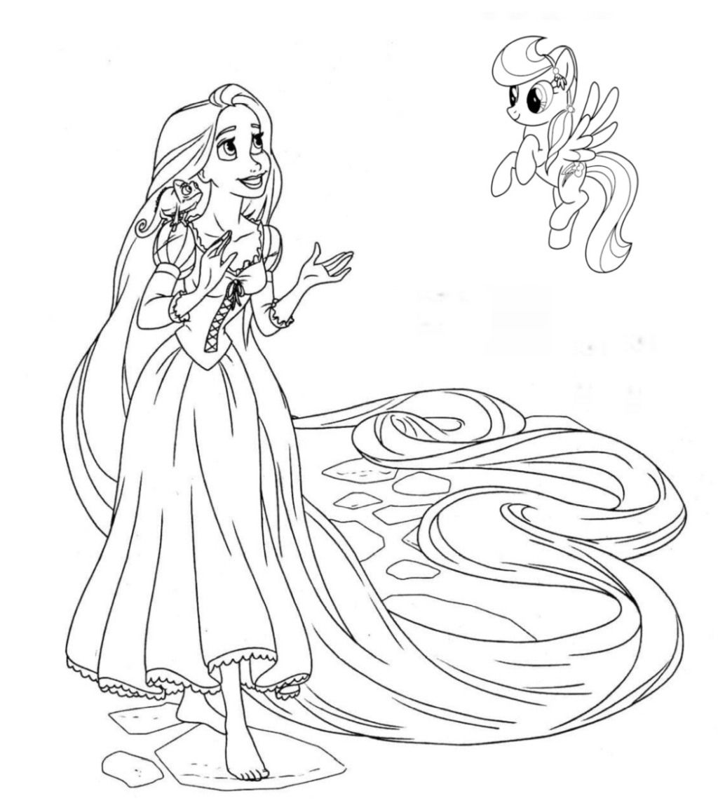 Princess coloring page