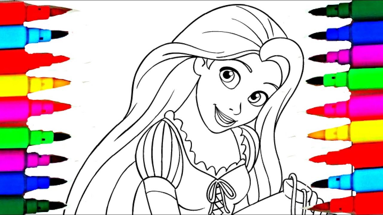 Disney for girls rapunzel ballet princess coloring sheet coloring pages how to color learn colors