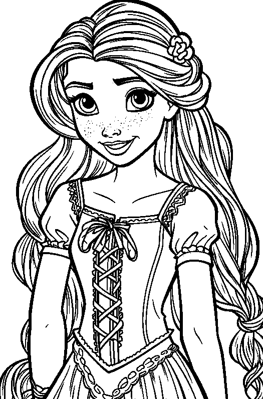 Inktober day rapunzel by serena on