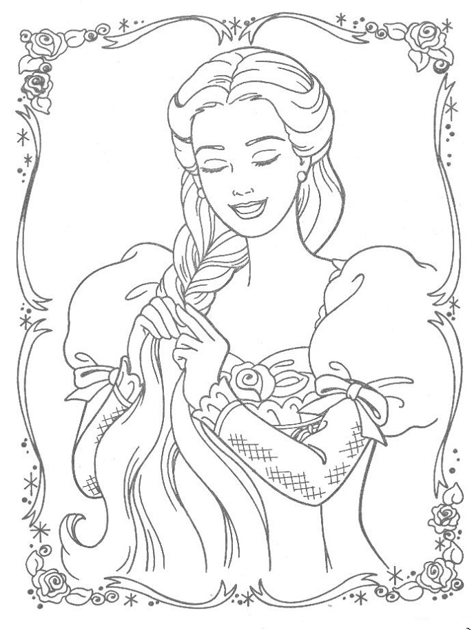 Free printable tangled coloring pages for kids