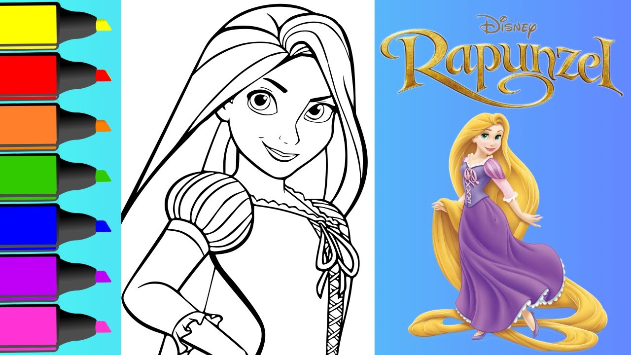 Fun with coloring rapunzel â a disney princess coloring page