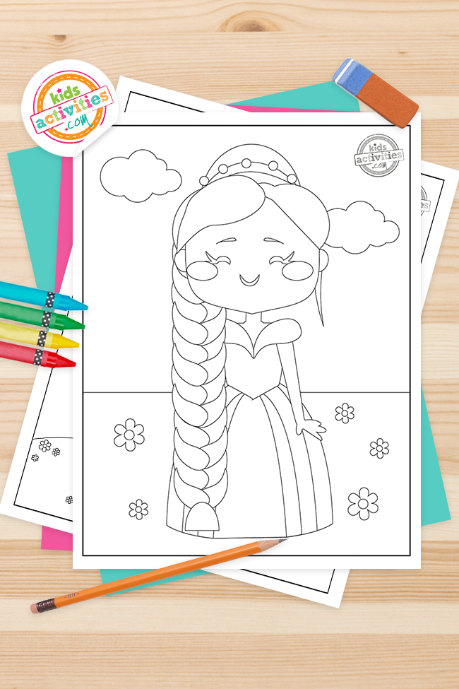 Printable rapunzel coloring pages for kids kids activities blog