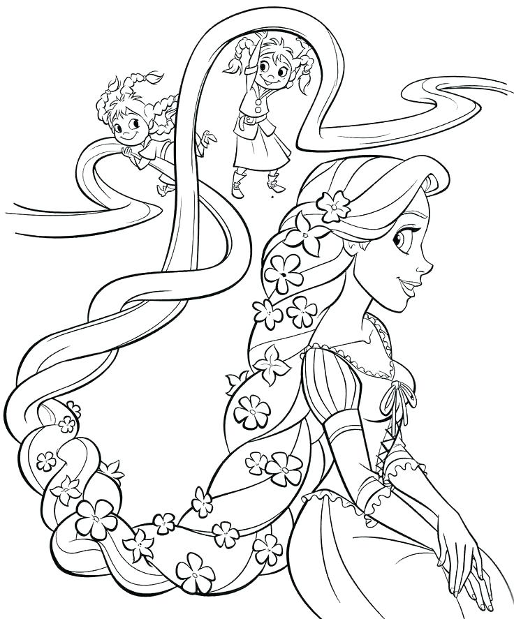 Coloring pages rapunzel color pages