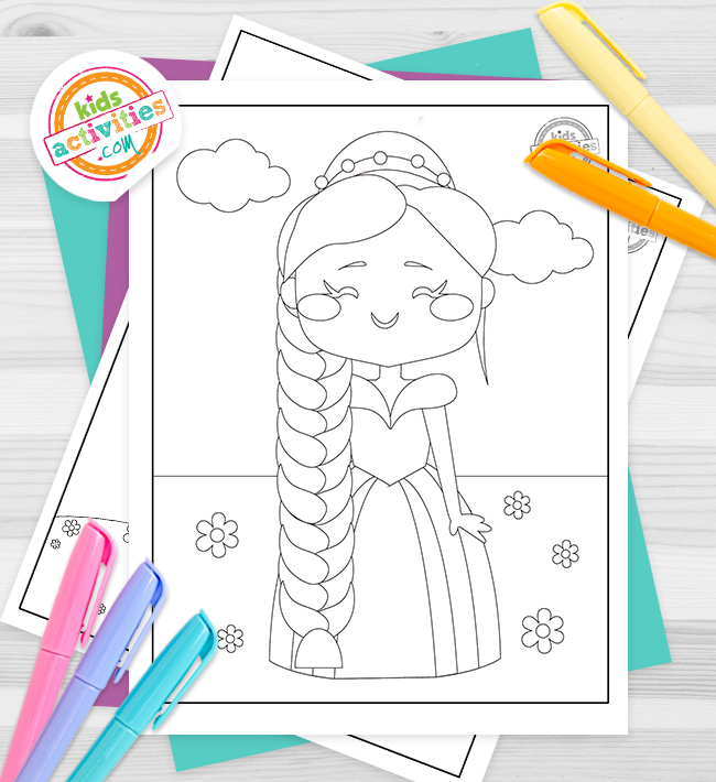 Printable rapunzel coloring pages for kids kids activities blog