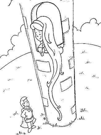 Fairy tales coloring page