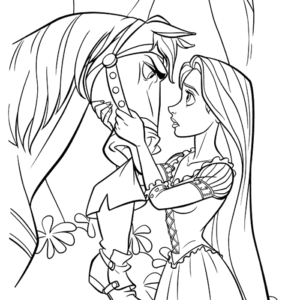 Rapunzel coloring pages printable for free download