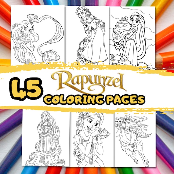Rapunzel coloring pages coloring book for kid printable coloring pages coloring pages for adult cartoon coloring book for kids