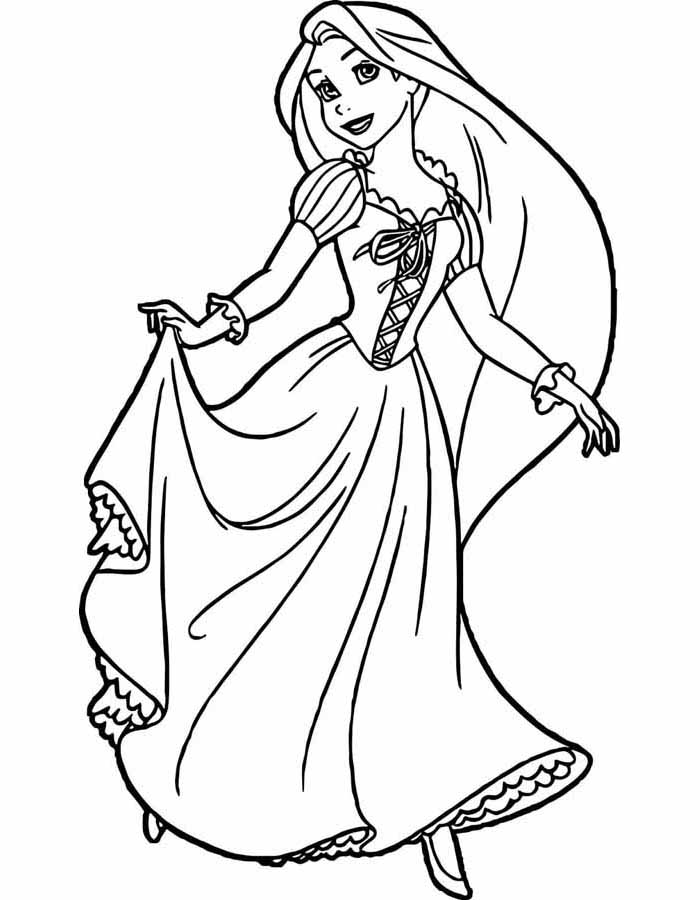 Rapunzel coloring pages free personalizable coloring pages