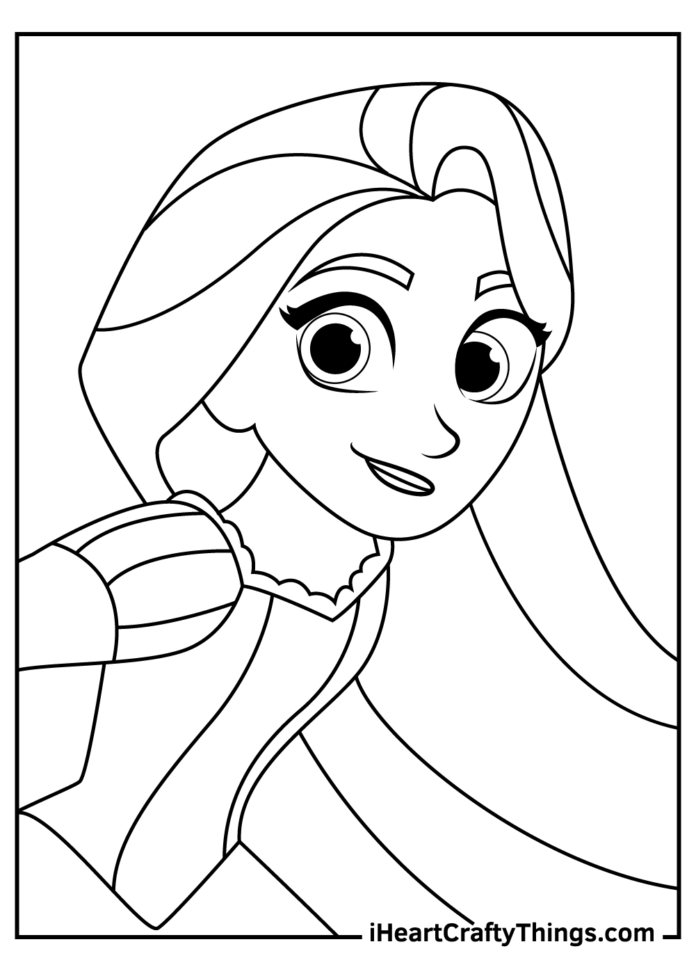 Rapunzel coloring pages free printables