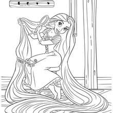 Rapunzel coloring pages