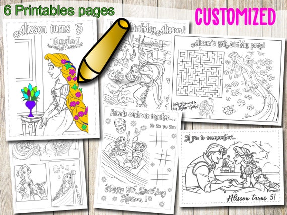 Tangled rapunzel coloring pages tangled rapunzel birthday tangled rapunzel party favor tangled rapunzel coloring book activities