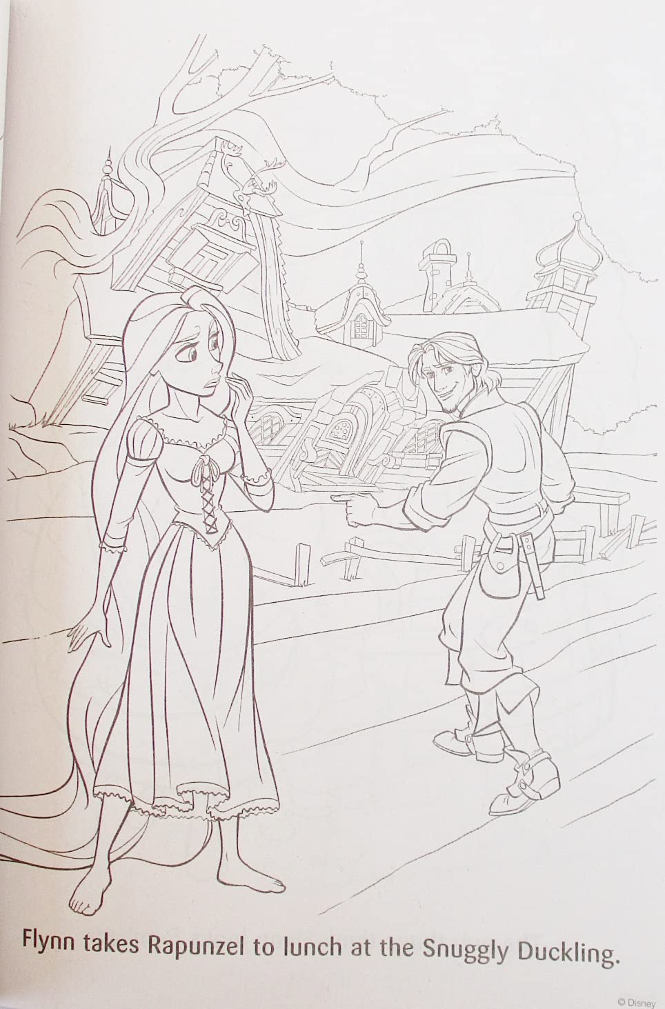 Tangled rapunzel coloring fun activity book