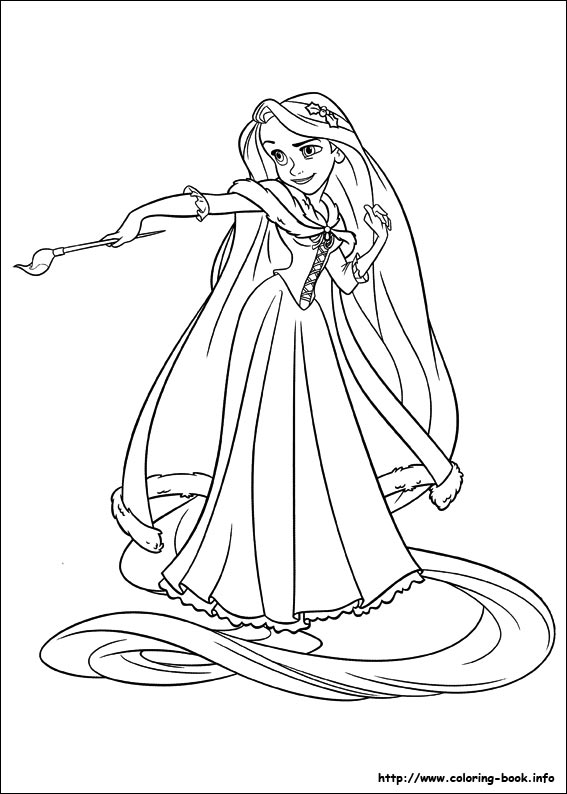 Tangled coloring picture