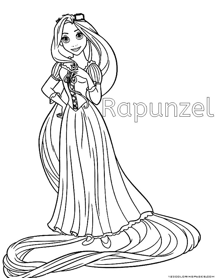 Tangled coloring pages