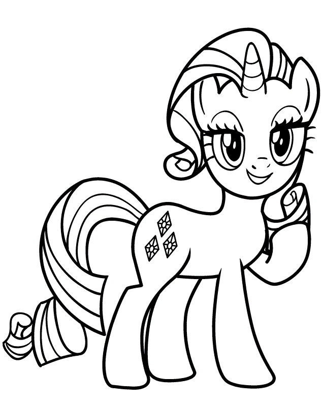 Rarity coloring pages