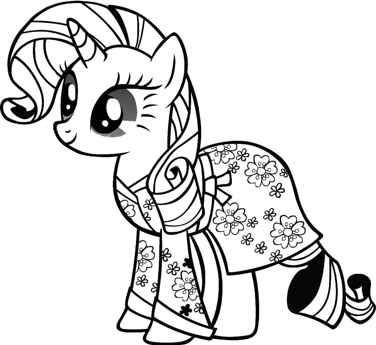 Online coloring pages coloring page rarity pony my little pony download print coloring page