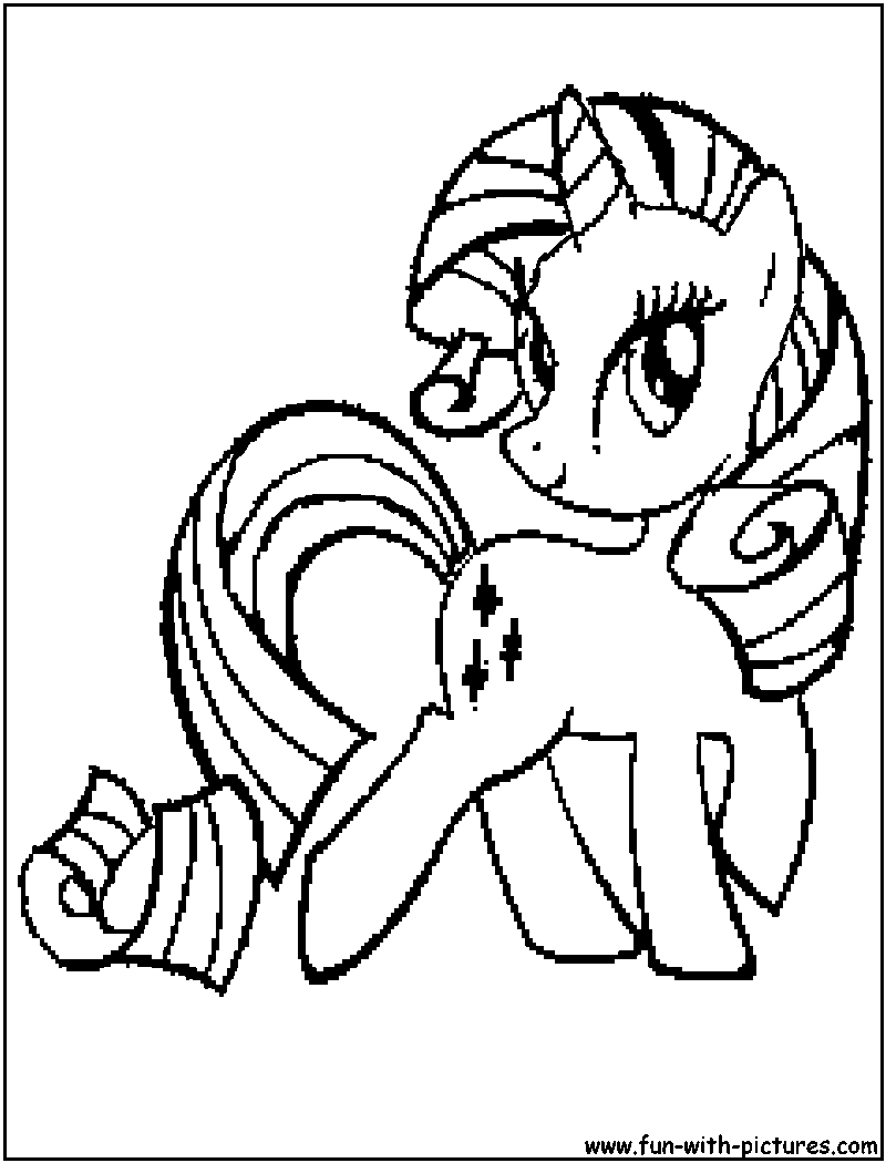 Mylittlepony rarity coloring page