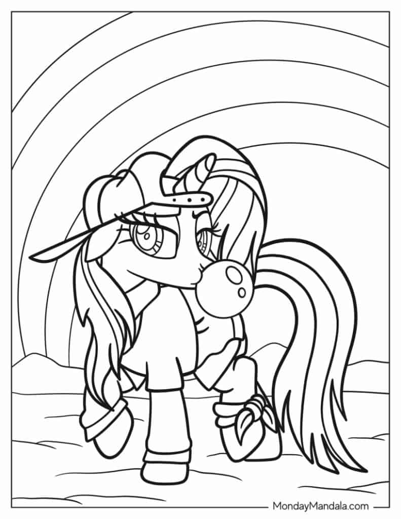 My little pony coloring pages free pdf printables