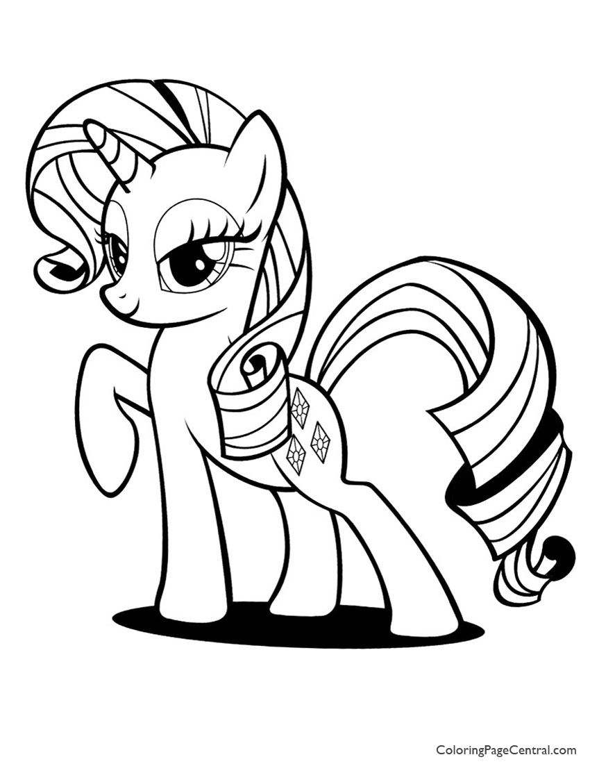 Rarity coloring page my little pony rarity unicorn coloring pages my little pony twilight