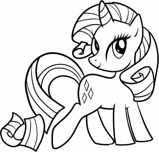 Kids under my little pony coloring pages