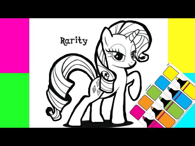 How to color my little pony raritymlpcoloring video