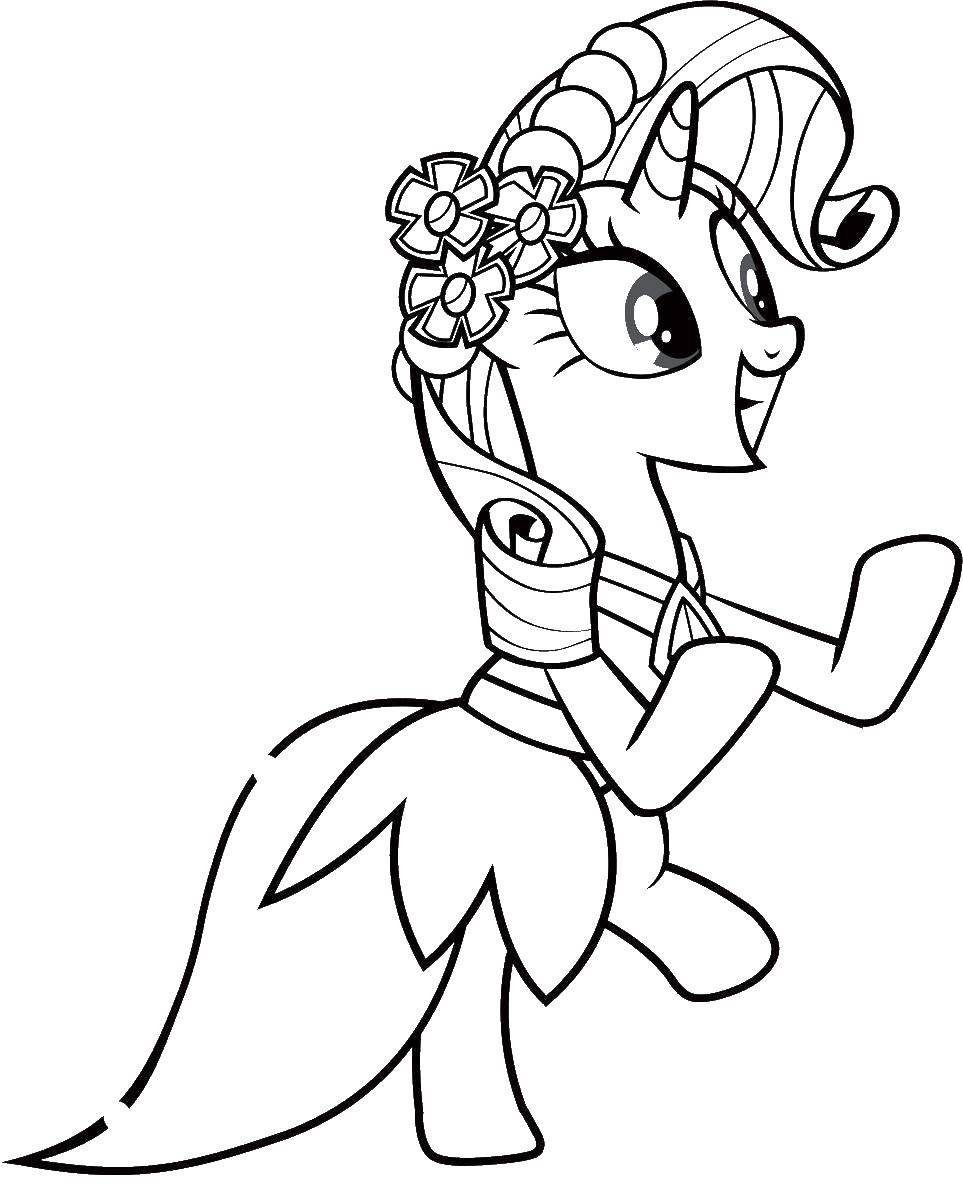 Online coloring pages rarity coloring my little pony rarity my little pony