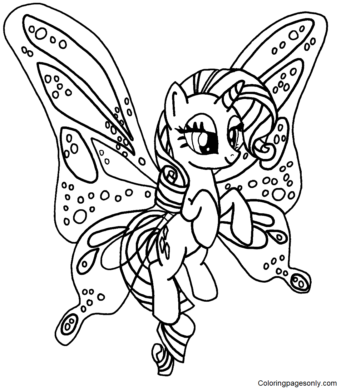 Rarity coloring pages printable for free download