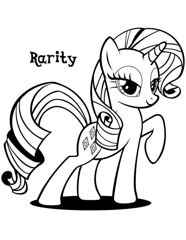 Rarity coloring pages