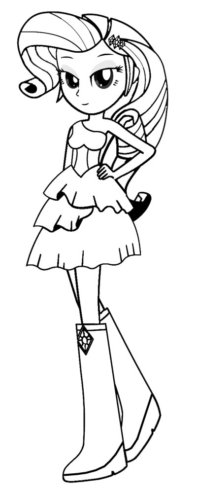 Rarity coloring pages