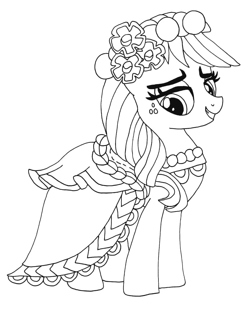 Rarity from my little pony coloring page