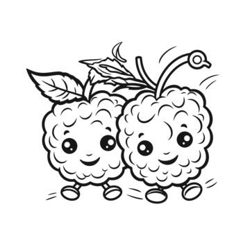 Coloring page raspberry png transparent images free download vector files