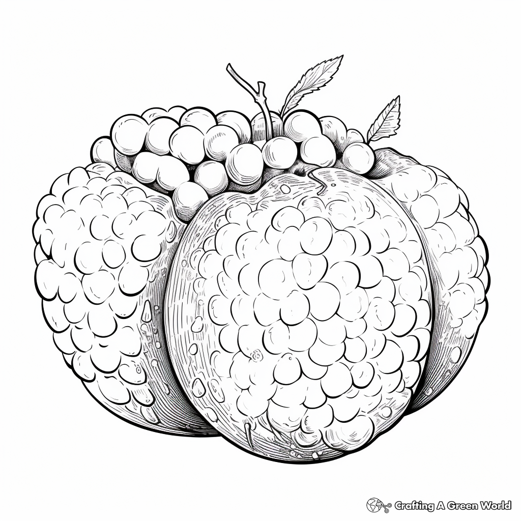 Raspberry coloring pages