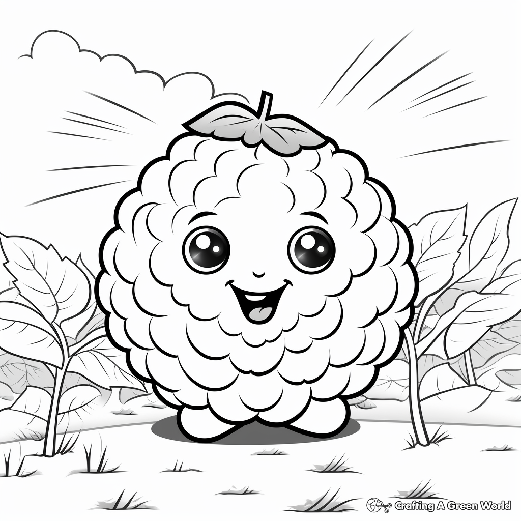 Raspberry coloring pages