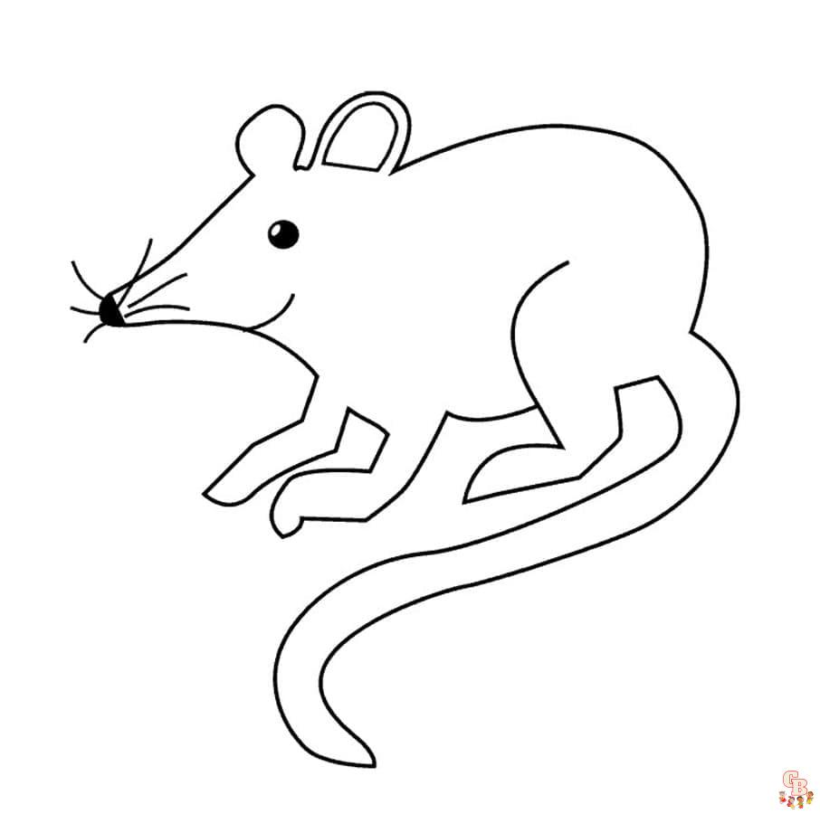 Printable rat coloring pages free for kids and adults