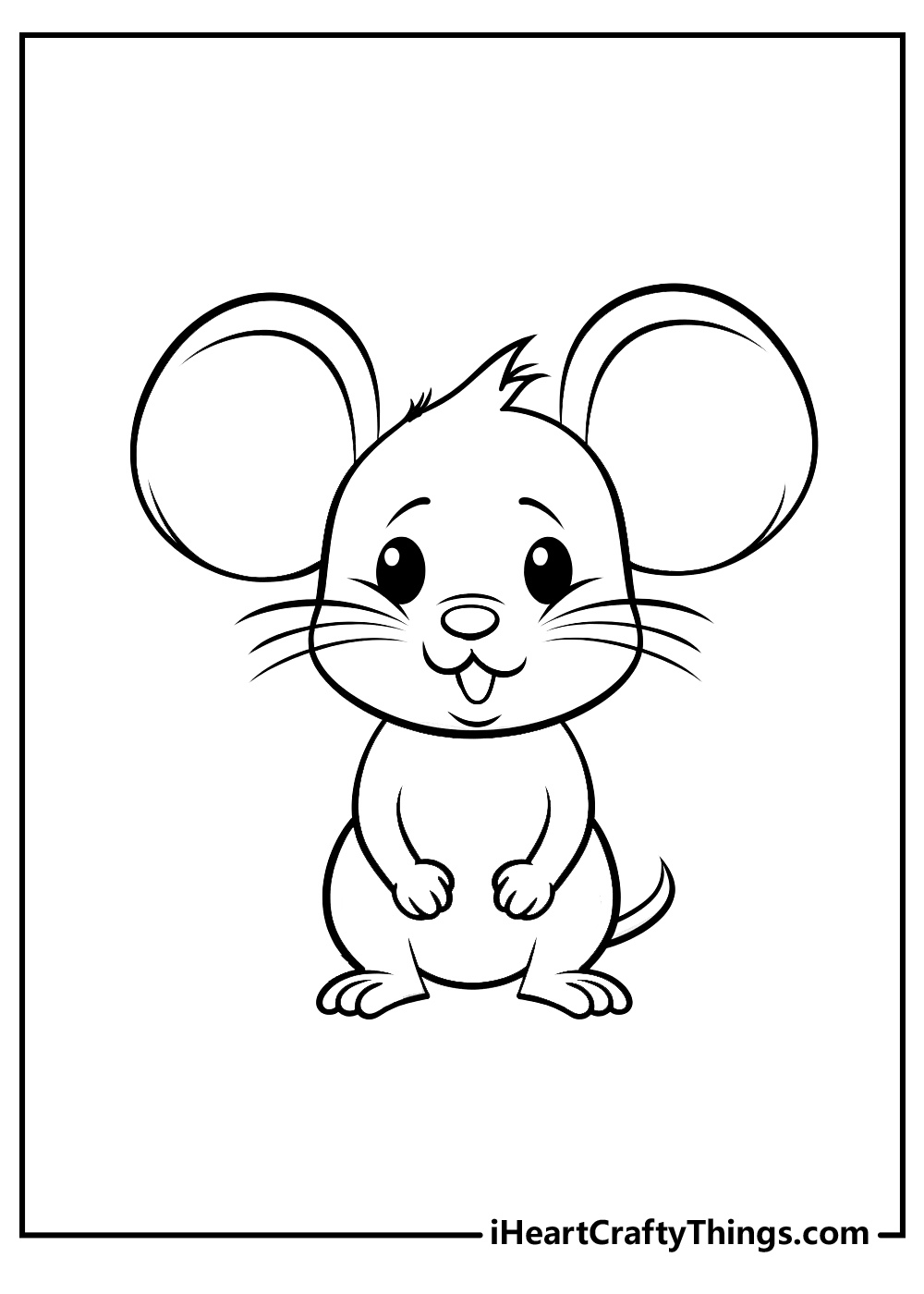 Mouse coloring pages free printables