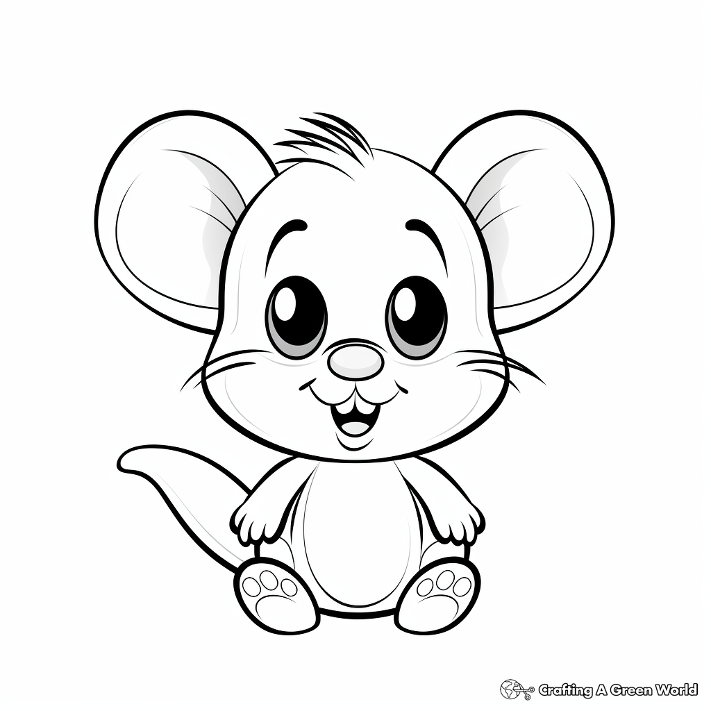 Mouse coloring pages