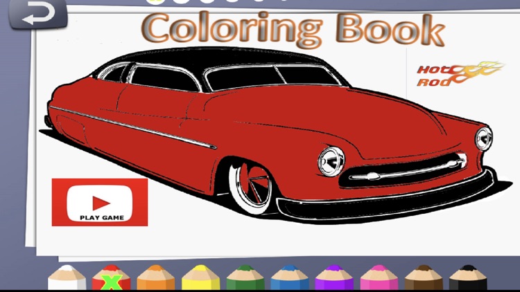 Cars coloring book hot rod by petri ekman