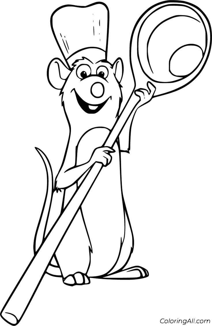 Free printable ratatouille coloring pages in vector format easy to print from any device and autoâ cartoon coloring pages coloring pages free coloring pages