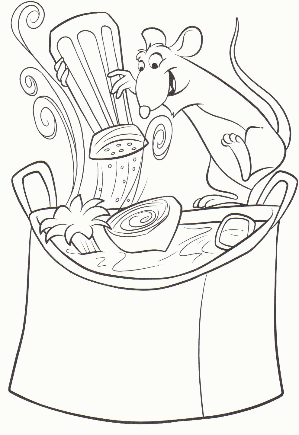 Free ratatouille coloring pages to download