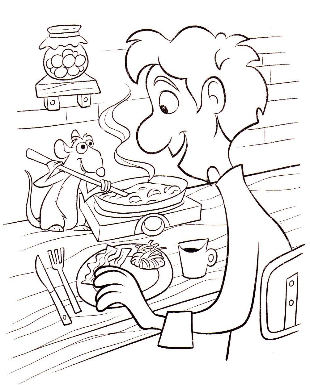 Printable ratatouille coloring pages for kids