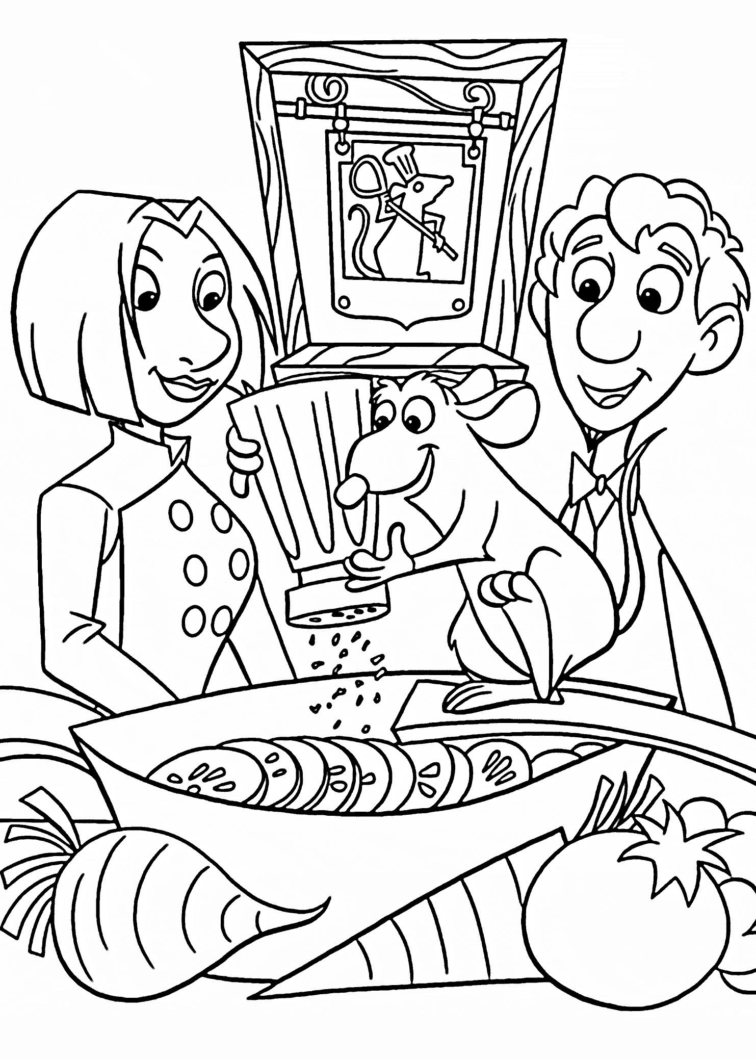 Ratatouille cooking coloring pages for kids printable free cartoon coloring pages disney coloring pages coloring book art