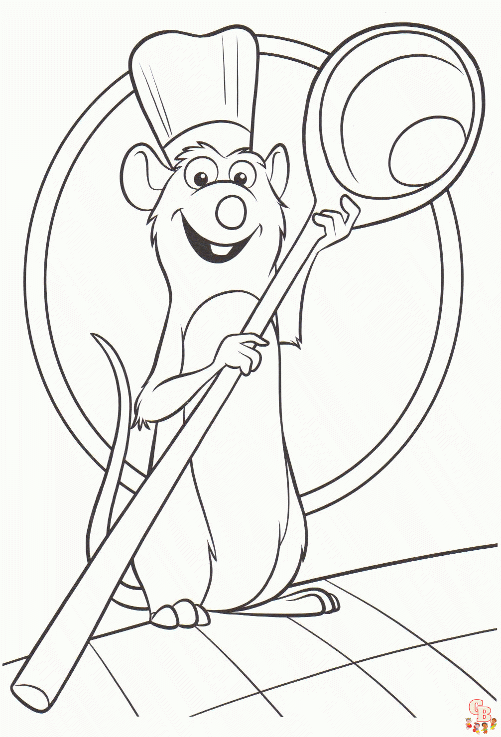Ratatouille coloring pages for kids